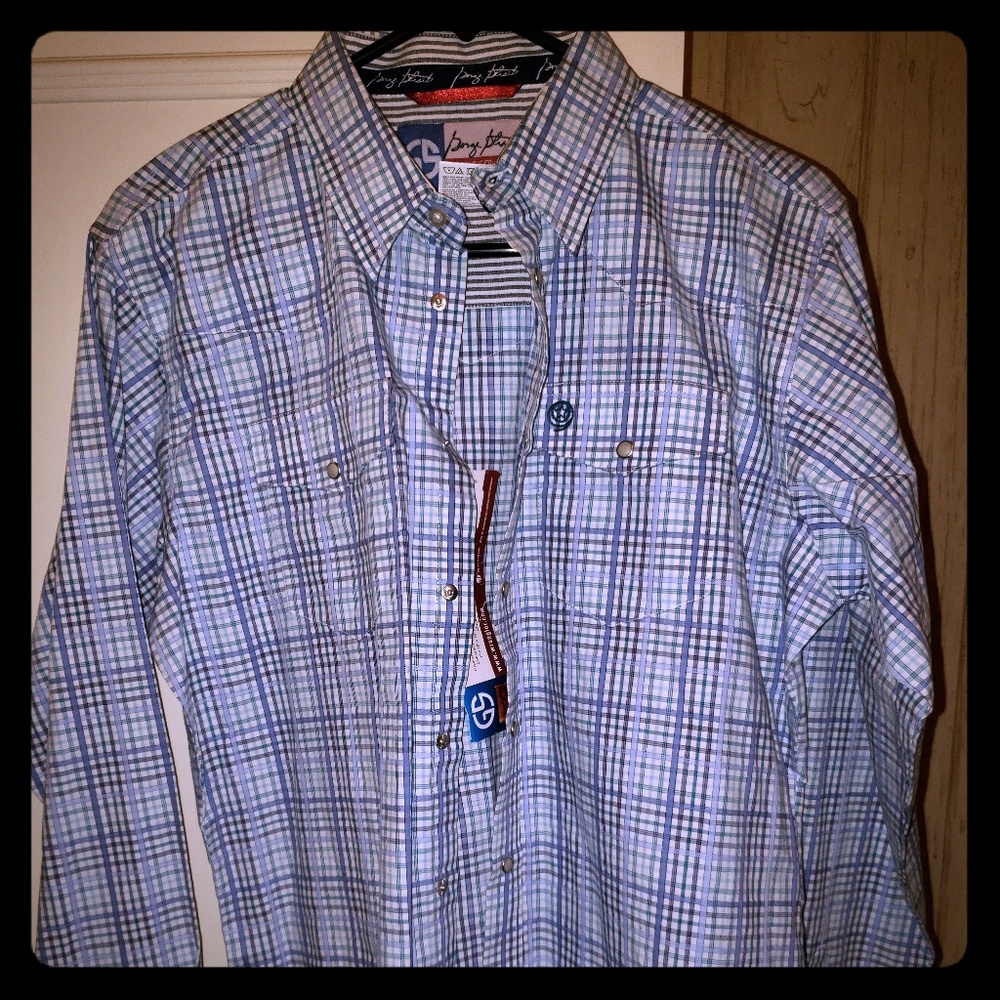 Boys George Straight Long Sleeve Pearl Snap